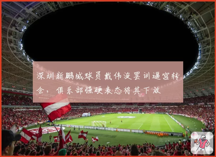 深圳新鹏城球员戴伟浚罢训逼宫转会，俱乐部强硬表态将其下放