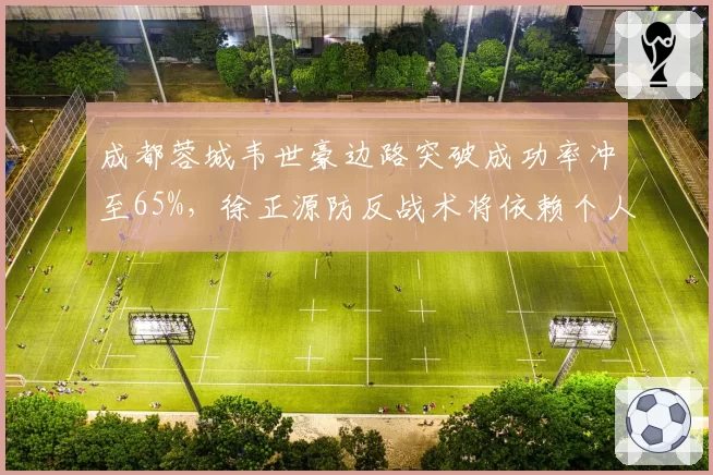 成都蓉城韦世豪边路突破成功率冲至65%，徐正源防反战术将依赖个人能力